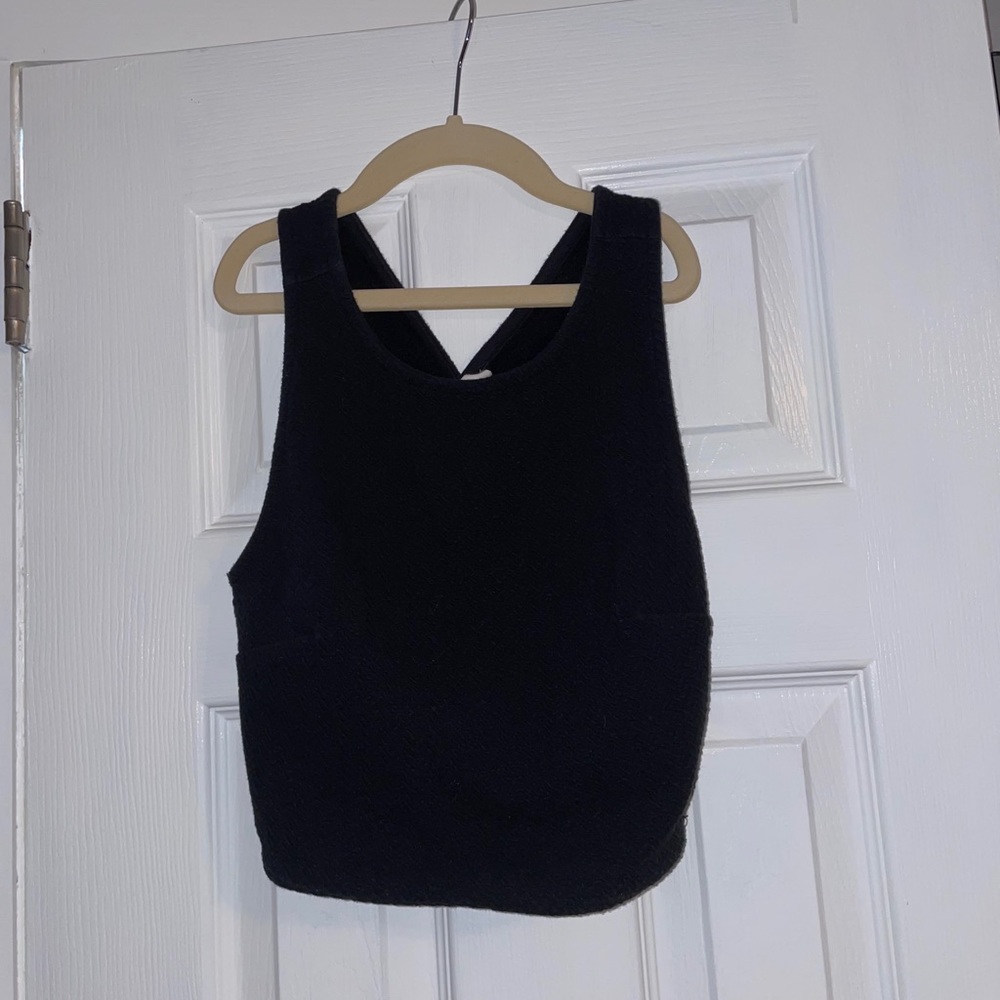 Roxy Cropped Tank with Crossed Back